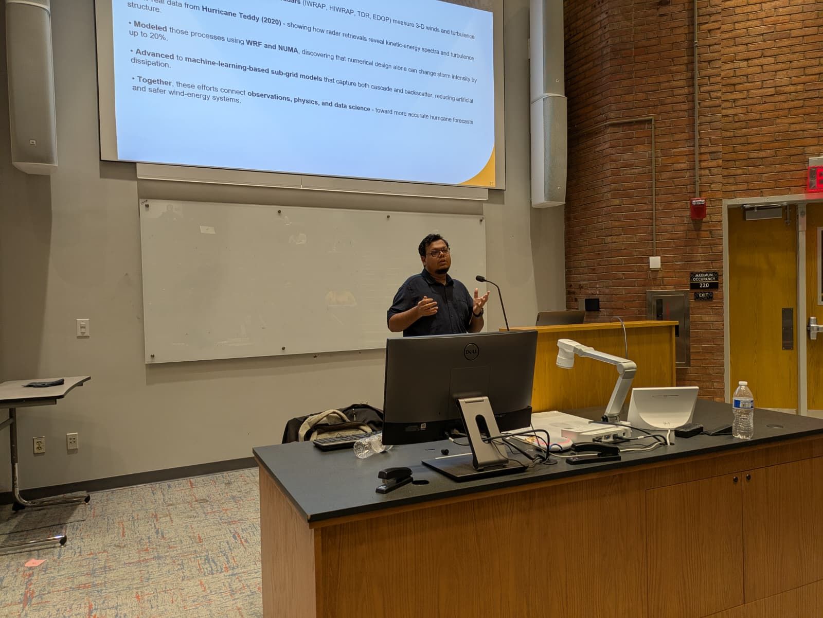 Guest lecture on WRF hurricane simulations